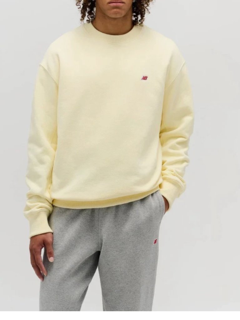 New Balance Men's Made In Usa Core Crewneck Sweatshirt Size M Dawn Glow New